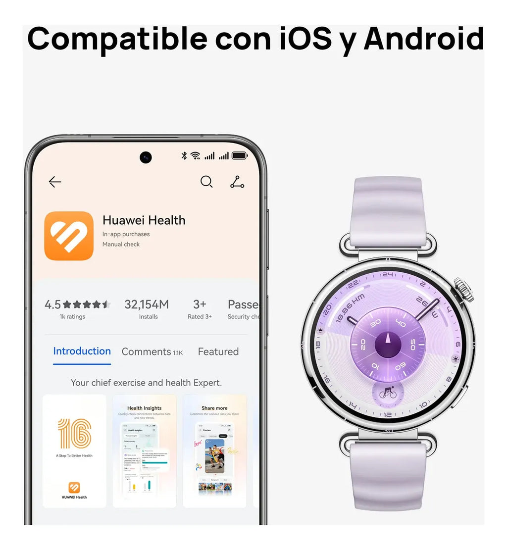 HUAWEI Watch GT 6 · 41 mm Morado - DoiexTech