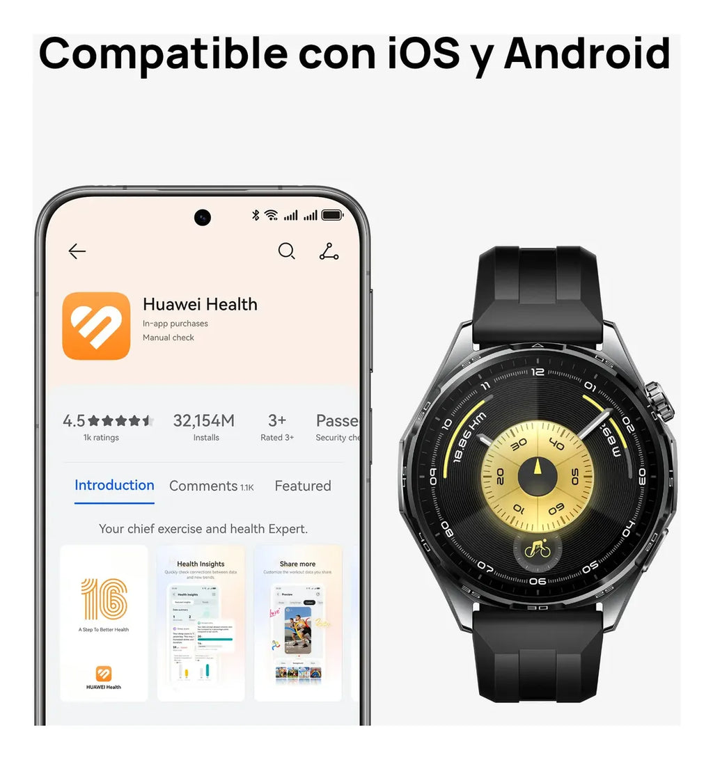 HUAWEI Watch GT 6 · 46 mm Negro - DoiexTech