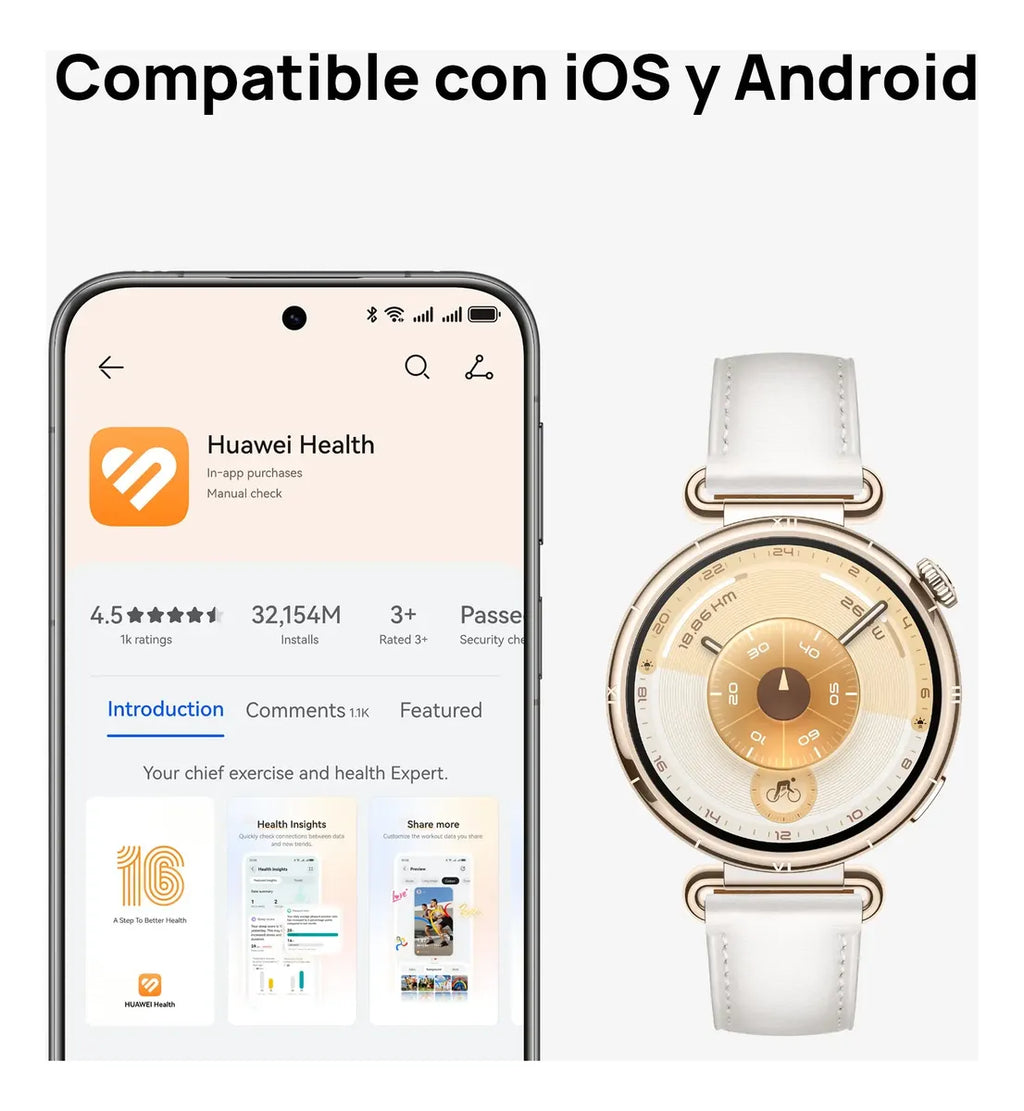 HUAWEI Watch GT 6 · 41 mm Dorado - DoiexTech