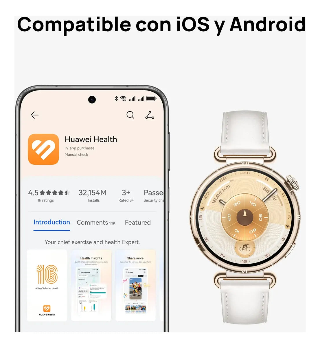 HUAWEI Watch GT 6 · 41 mm Dorado - DoiexTech