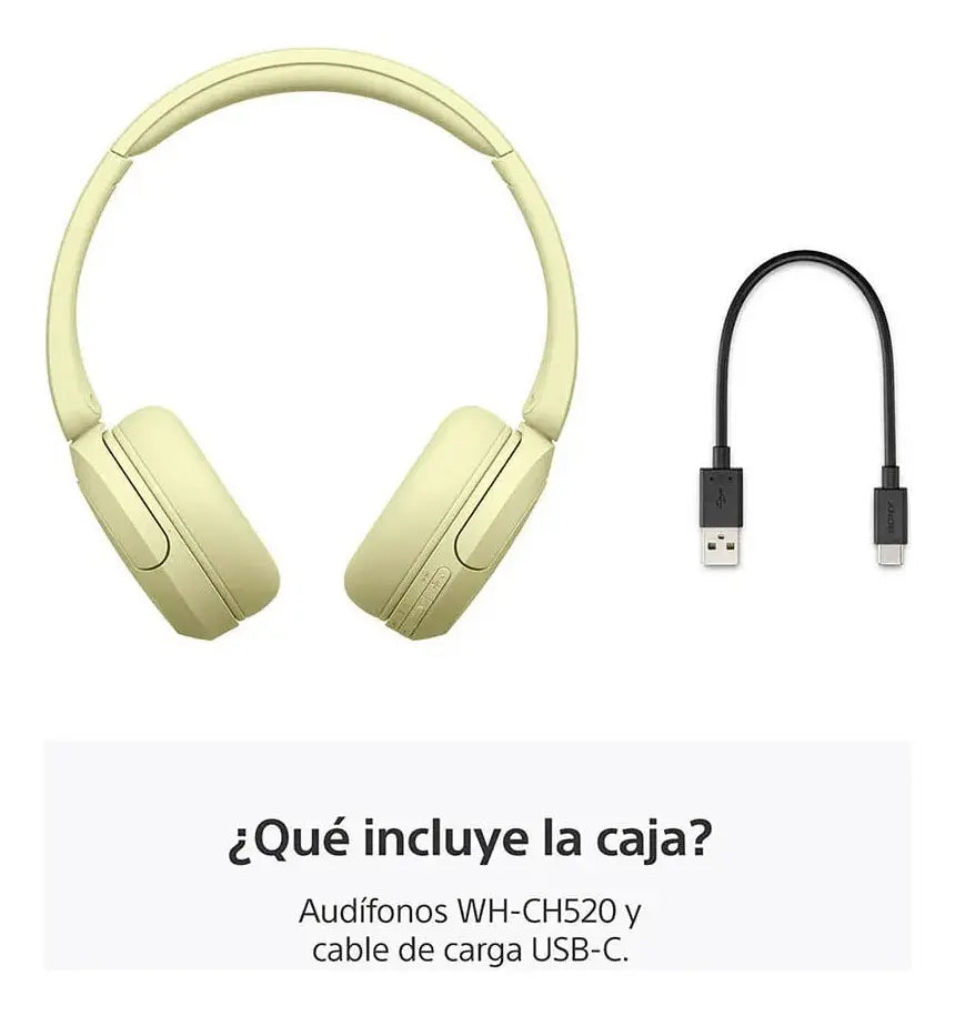 SONY WH-CH520 Amarillo - DoiexTech