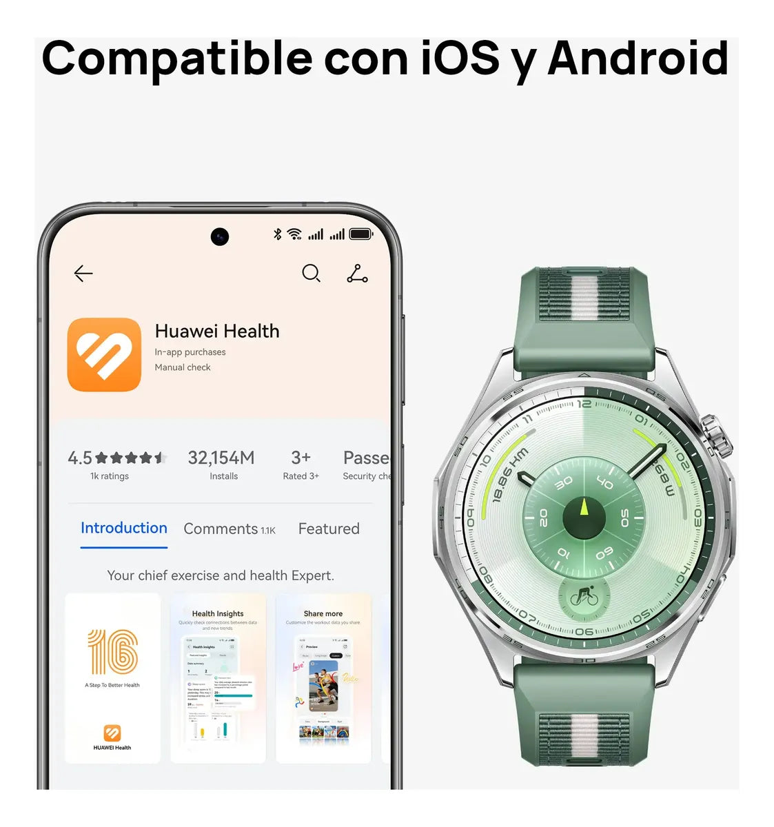 HUAWEI WATCH GT 6 · 46 mm Verde - DoiexTech