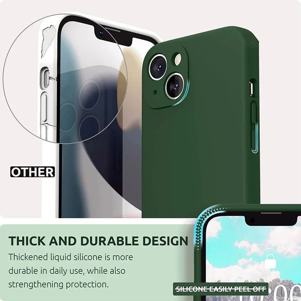 Funda de Silicona Líquida Premium para iPhone - DoiexTech
