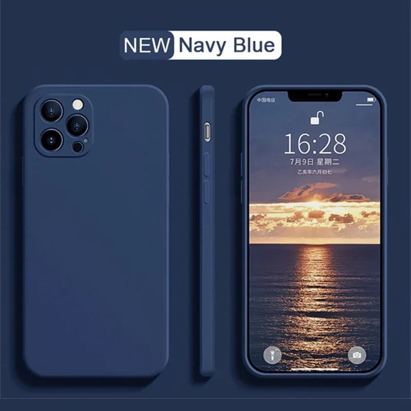 Funda de Silicona Líquida Premium para iPhone - DoiexTech