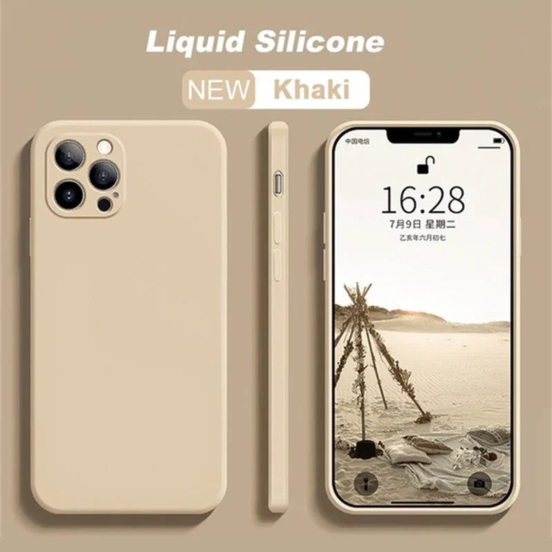 Funda de Silicona Líquida Premium para iPhone - DoiexTech