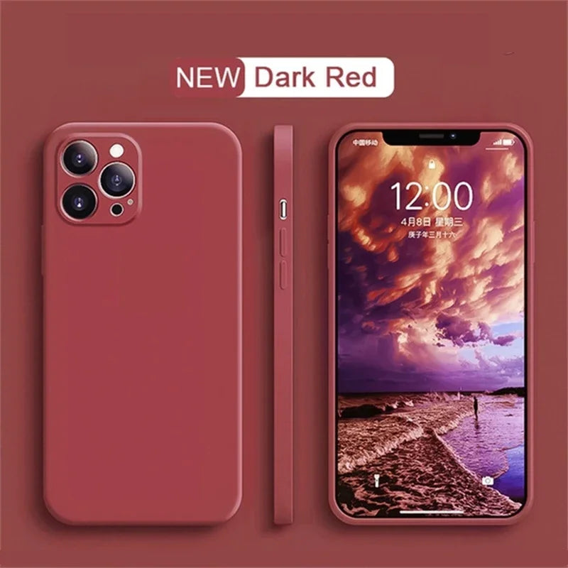 Funda de Silicona Líquida Premium para iPhone - DoiexTech