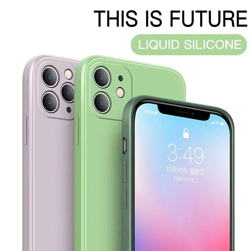 Funda de Silicona Líquida Premium para iPhone - DoiexTech