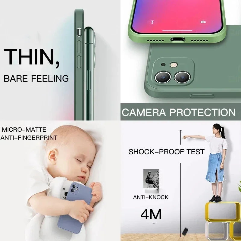 Funda de Silicona Líquida Premium para iPhone - DoiexTech